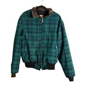 Carhartt Santa Fe Jacket Rugged Westernwear Worsterlon Green Flannel Plaid